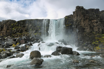 Oxararfoss waterfall, Iceland