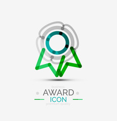 Award icon, logo.