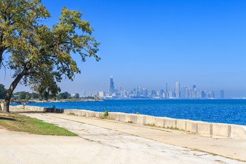 Fototapeta premium Chicago Promenade Skyline
