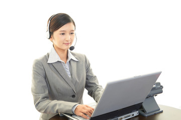 笑顔のオペレーター