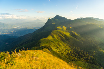 Light ray on Pha Tang cliff