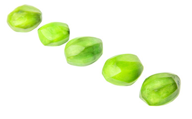 Pickled mango fruit over white background