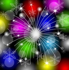festive banger on a bright background