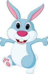 Fototapeta na wymiar Happy rabbit cartoon