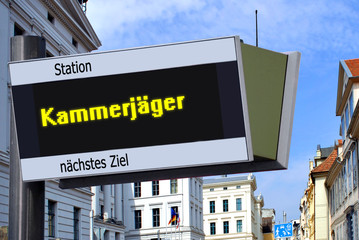 Fototapeta premium Anzeigetafel 7 - Kammerjäger