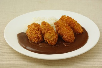 牡蠣フライカレー