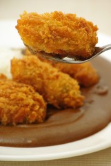 牡蠣フライカレー