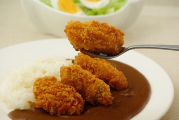 牡蠣フライカレー