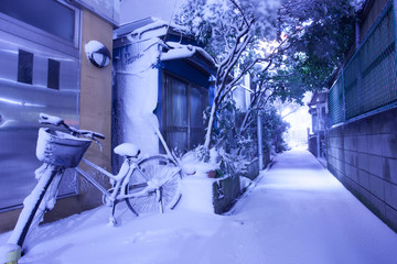 東京の大雪の夜　