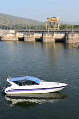 Obraz premium Ubonrat dam, Khon Kaen, Thailand