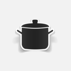 realistic design element: saucepan