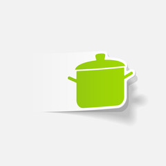 realistic design element: saucepan