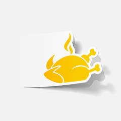 realistic design element: chicken