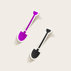 realistic design element: shovel