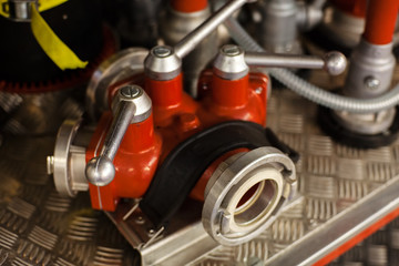 detail of firefighters truck