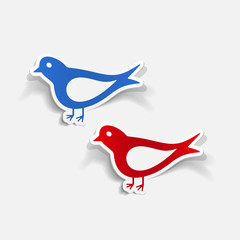 realistic design element: bird