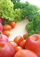 Fresh fruits and vegetables