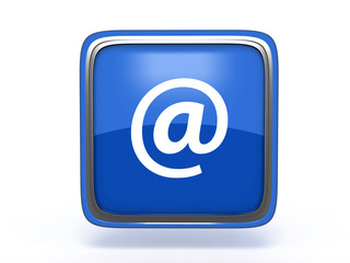 Email square icon on white background