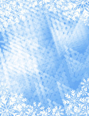 frosty background with copy space - vector