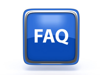faq square icon on white background