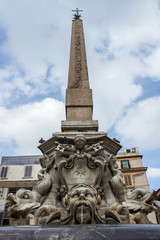 Fototapeta na wymiar Fontana dei Quattro Fiumi (Vierströmebrunnen) Roma