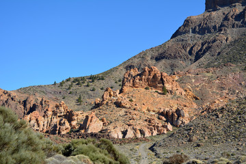 Fototapeta na wymiar Landscape of Teide National Park. Tenerife, Canary Islands,Spain