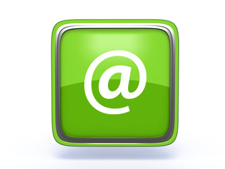 Email square icon on white background