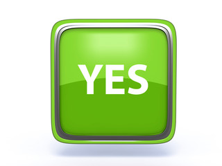 yes square icon on white background