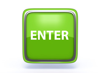 enter square icon on white background