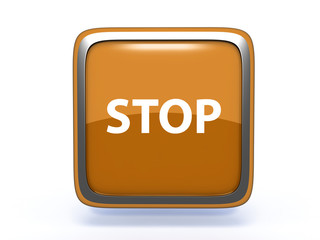 stop square icon on white background