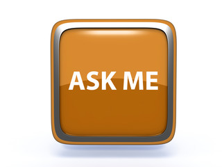 ask me square icon on white background