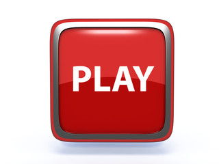 play square icon on white background