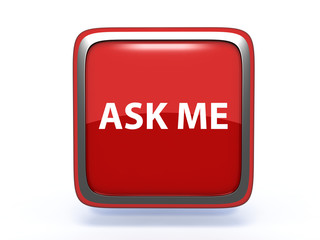 ask me square icon on white background