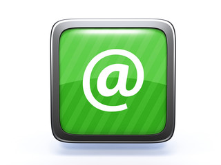 Email square icon on white background