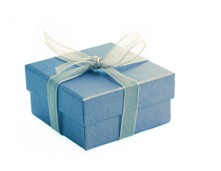 Beautiful gift boxes on white background