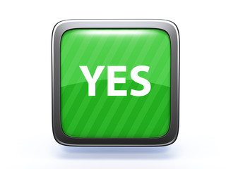 yes square icon on white background