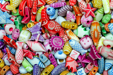 Fototapeta na wymiar Beads colorful