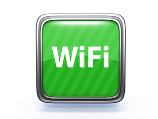 wifi square icon on white background