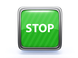 stop square icon on white background