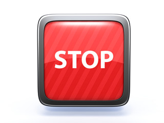 stop square icon on white background