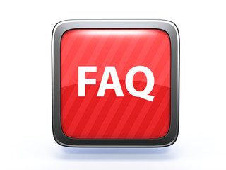 faq square icon on white background