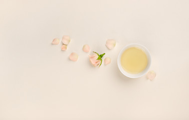Obraz na płótnie Canvas Rose herbal tea