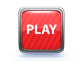 play square icon on white background