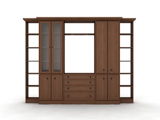 wood disply cabinet