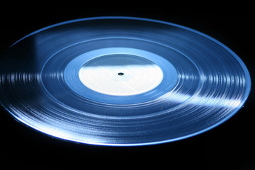 Vinyl record - LP dark blue