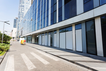 modern building facade in urban city