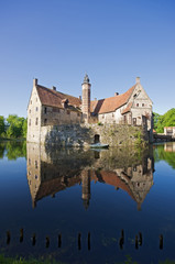 Fototapeta na wymiar Burg Vischering in Lüdinghausen, NRW, Deutschland