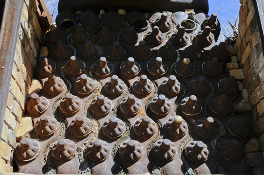 Alte Dampfmaschine, Otjikotosee, Tsumeb, Namibia, Afrika