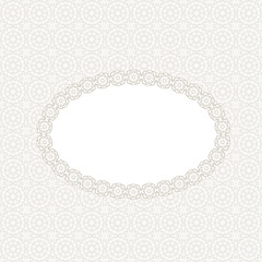 Vector seamless vintage pattern. Floral geometric ornament