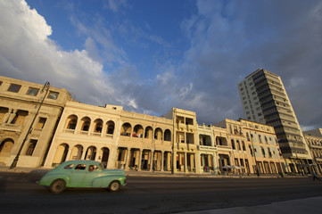 Havana Cuba Classic American Car on Malecon